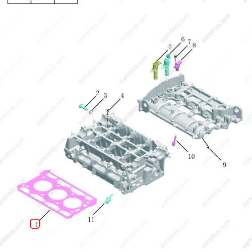 GEELY Cylinder head gasket OEM 1025029500 / 31465617 FOR  Coolray