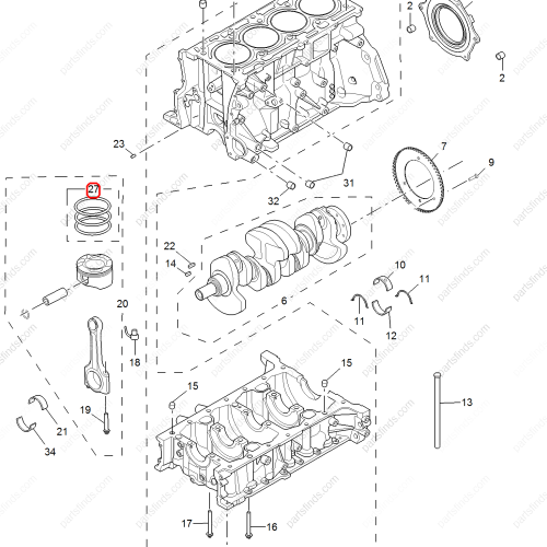 MG Piston ring OEM 10105958 FOR  RX8 MG HS RX5 MG GS