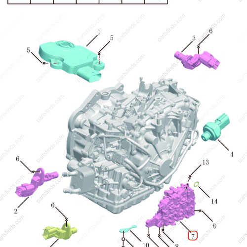 GEELY Transmission valve body OEM 3064007200 / 8892632821 FOR  Binrui Emgrand