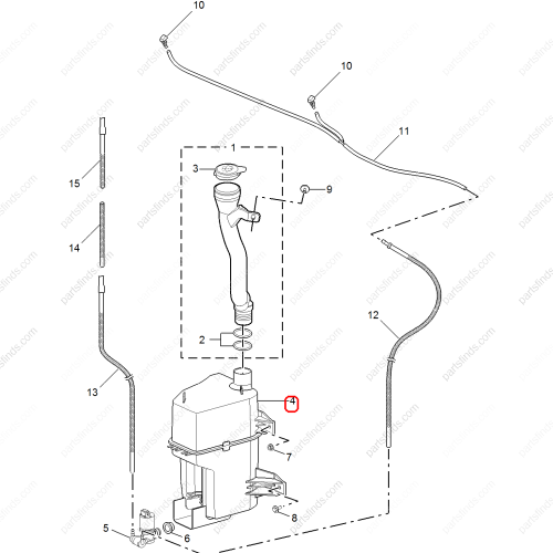 MG Wiper reservoir OEM 10361598 FOR  MG ZS