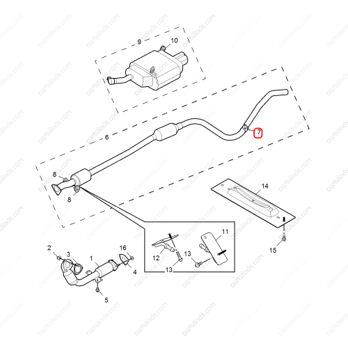 MG Exhaust pipe hanger OEM 10000575 FOR  MG550 MG6