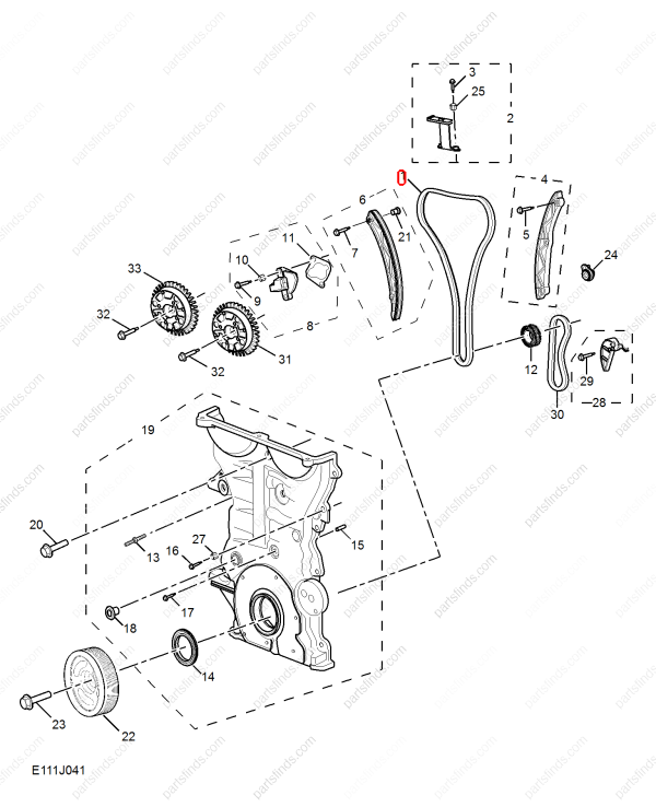 MG Timing chain OEM 12660118 FOR MG6 RX5