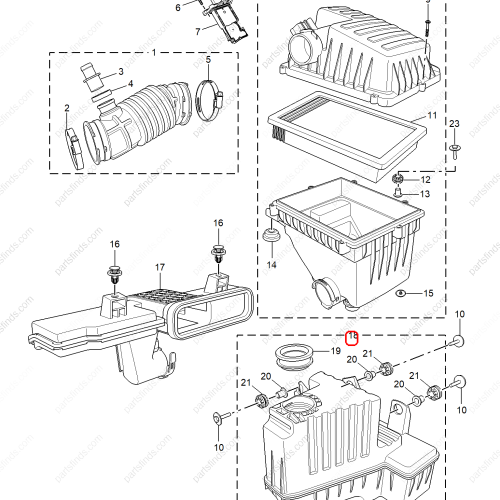 MG Resonance box OEM 11136103 FOR  MG5