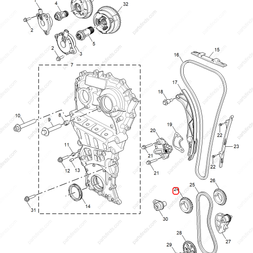 MG Timing gear OEM 10523656 FOR  MG5