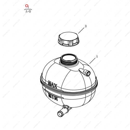 GEELY Expansion Tank OEM 2082004500 / 6600133863 FOR  OKAVANGO Emgrand X7 Sport