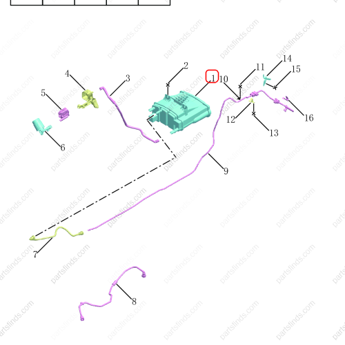 GEELY Activated carbon canister OEM 2019567000 / 6600086497 FOR  Tugella