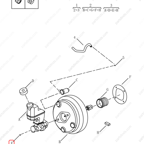 GEELY Brake master cylinder OEM 4056005800 / 1014025008 FOR  Emgrand X7 Sport