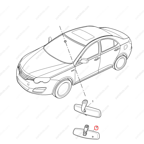 MG Interior mirror OEM 30000386ASA FOR  MG550 MG6