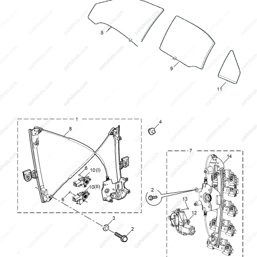 MG Window Regulator OEM 11544011 FOR  MG550 MG6