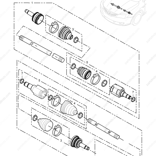 MG Axle Shaft OEM 10119551 FOR  MG350 MG5