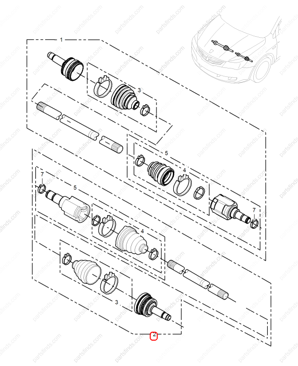 MG Axle Shaft OEM 10119551 FOR MG350 MG5