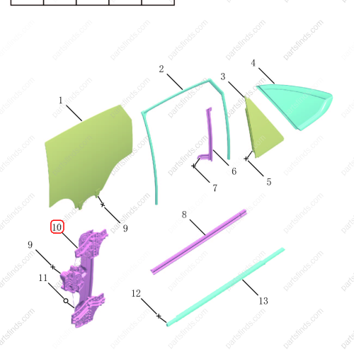 GEELY Rear Left Door Window Regulator OEM 6608182245 FOR  Emgrand