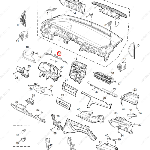 MG Combination instrument trim panel OEM 10404954 FOR  MG6