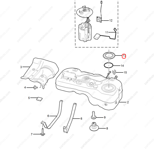 MG Fuel pump seal cover OEM 10508813 FOR  MG HS