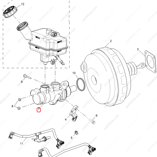 MG Brake master cylinder OEM 10171695 FOR  MG HS RX5 MG GS