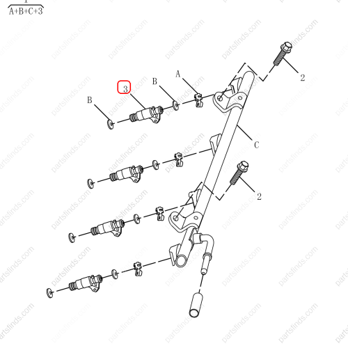 GEELY Fuel injector OEM 2022002500 / 1016056948 FOR  Emgrand GT