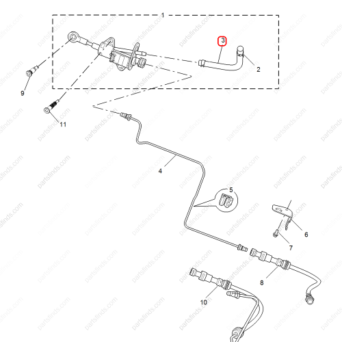 MG Clutch oil pipe OEM 10513479 FOR  MG6