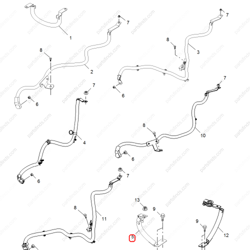 MG Battery cable OEM 10090439 FOR  MG350 MG5