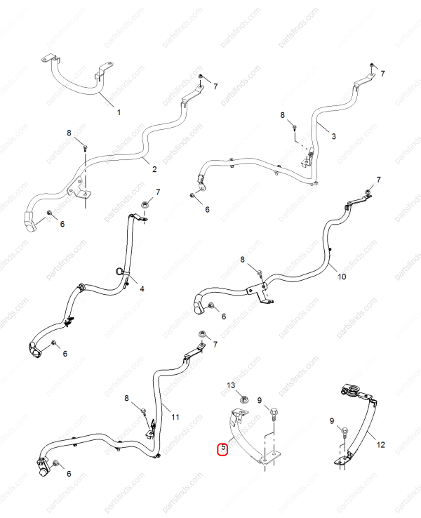 MG Battery cable OEM 10090439 FOR MG350 MG5