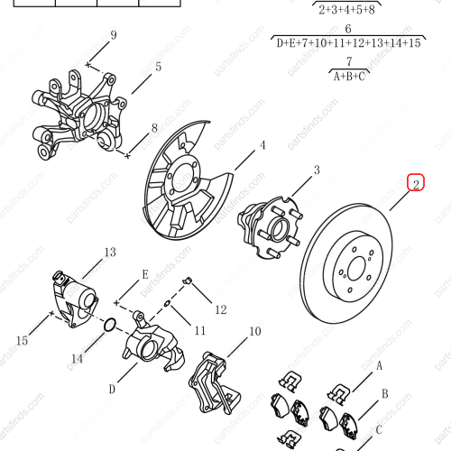 GEELY Brake disc OEM 4050004700 / 1014027703 FOR  Emgrand X7 Sport