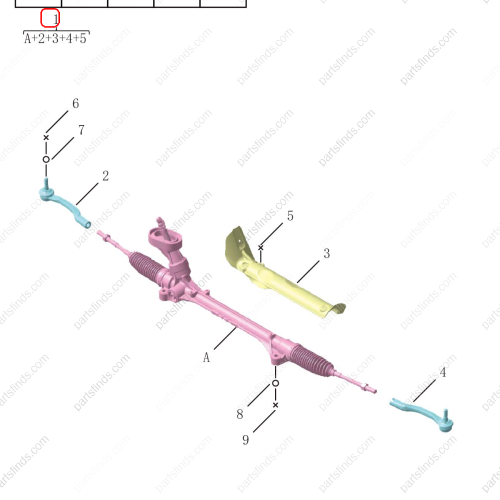 GEELY Steering gear OEM 4036025700 / 6606440996 FOR  OKAVANGO