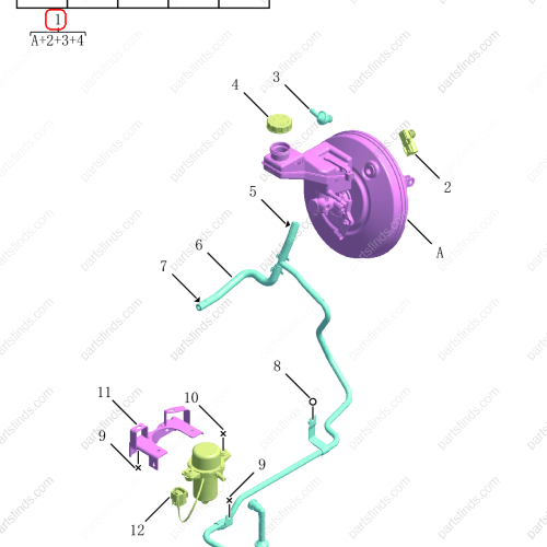 GEELY Brake assembly OEM 8892338751 FOR  Emgrand