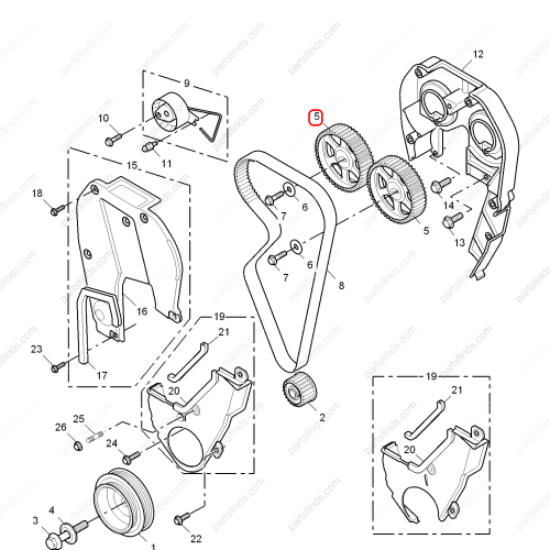 MG Timing gear OEM LHB101360 FOR  MG550 MG6