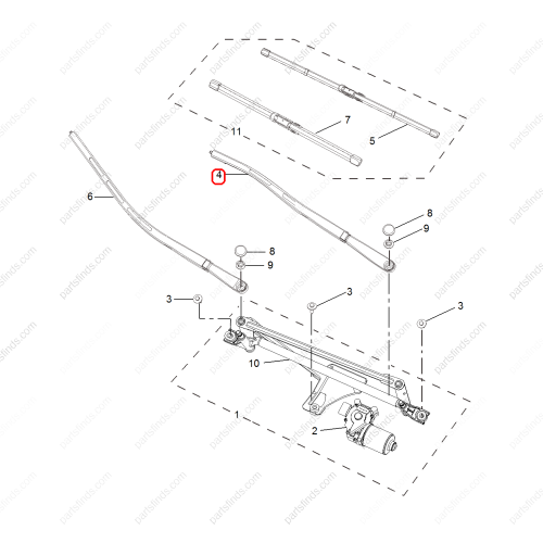 MG Wiper arm OEM 50012353 FOR  MG350