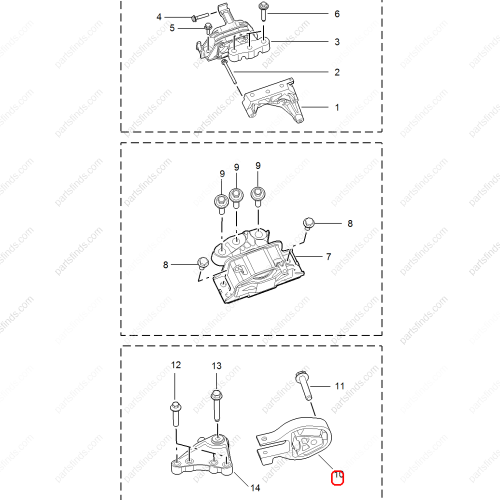 MG Engine mount OEM 10128139 FOR  MG6 MG5