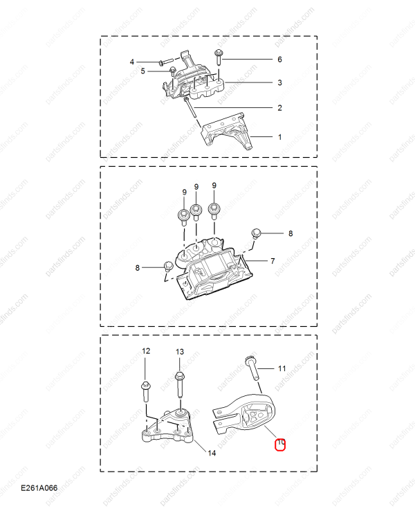 MG Engine mount OEM 10128139 FOR  MG6 MG5