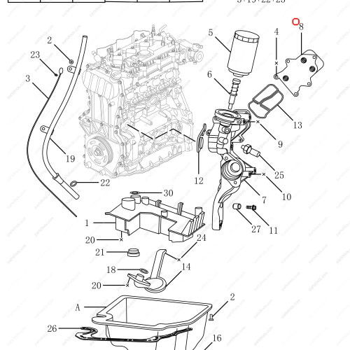 GEELY Oil cooler OEM 1056004400 / 1016053927 FOR  OKAVANGO Emgrand X7 Sport