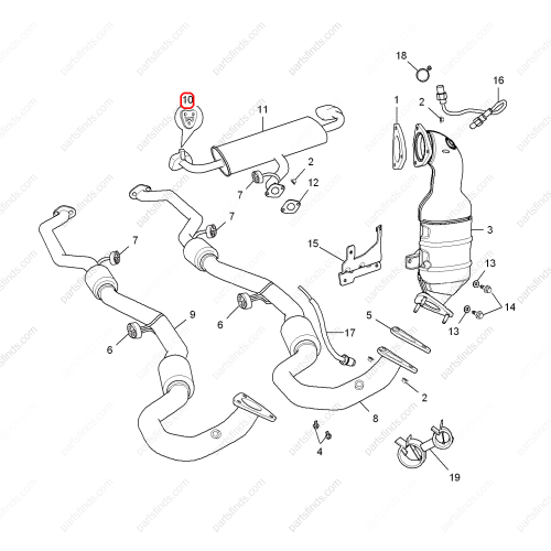 MG Exhaust pipe hanger OEM 10185096 FOR  MG GS