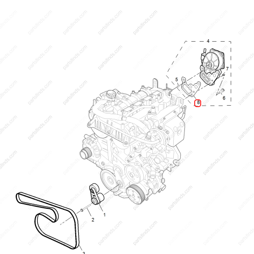 MG Brake vacuum pump gasket OEM 12665421 FOR  MG ZS MG6 MG HS RX5