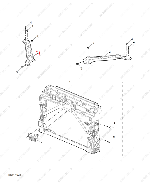 MG Headlight Bracket OEM 11521360SEPP FOR MG GT