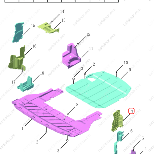 GEELY Radiator Air Duct OEM 5030064700 / 8892281078 FOR  OKAVANGO