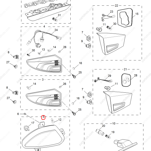 MG Bumper reflectors OEM 10105434 FOR  MG GS