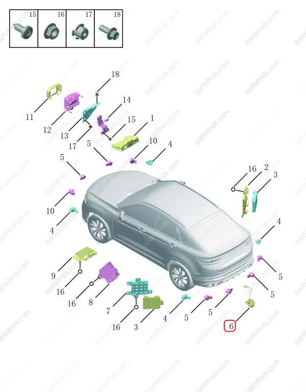 GEELY Camera OEM 7088078900 / 8891481725 FOR Tugella