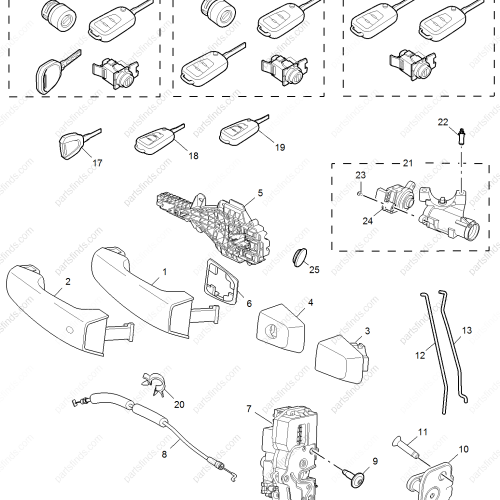 MG Full car lock OEM 10103553 FOR  MG GS