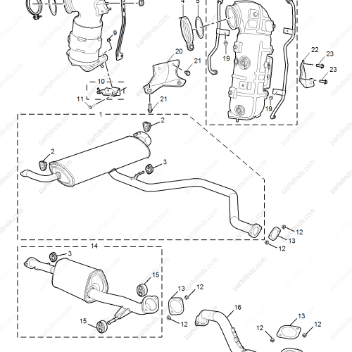 MG Three-way catalytic converter OEM 11258389 FOR  MG GT