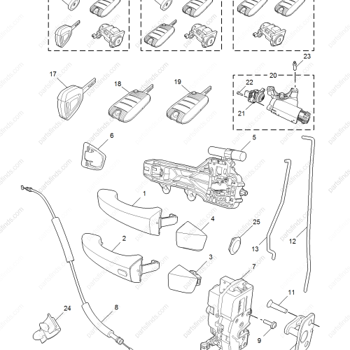 MG Full car lock OEM 10421987 FOR  MG ZS MG6