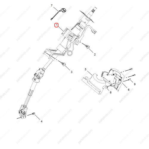 MG Steering column OEM 50015805 FOR  MG350 MG5