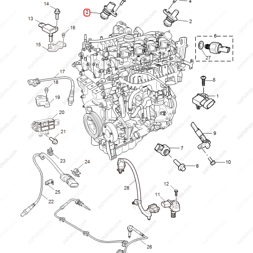 MG Camshaft position sensor OEM 10273701 FOR  MG ZS MG6 MG5 MG HS MG GT RX5