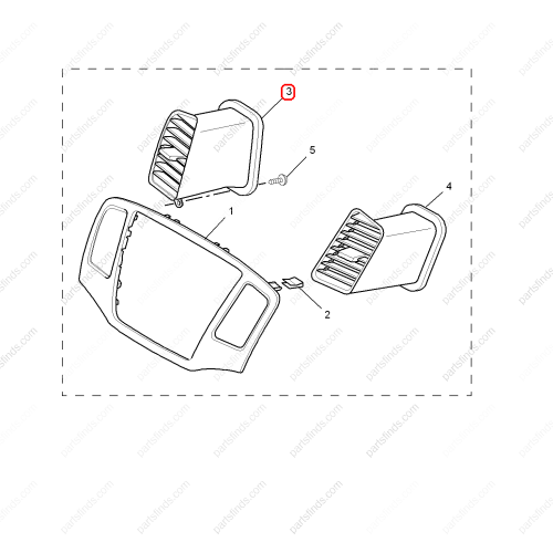 MG A/C Air Vent Grille OEM 10119378 FOR  MG350