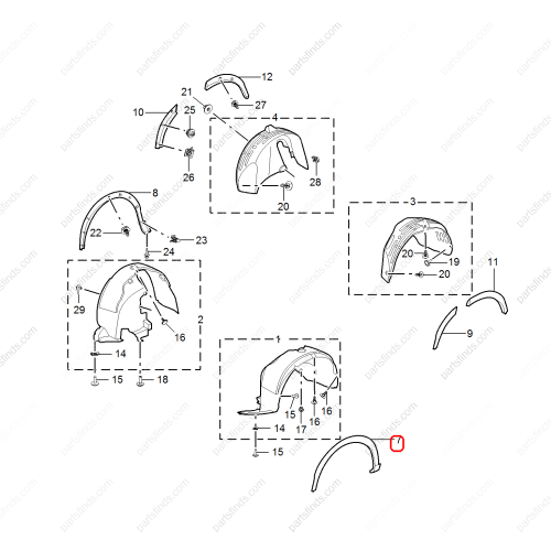 MG Wheel eyebrow OEM 10788796 FOR  MG HS