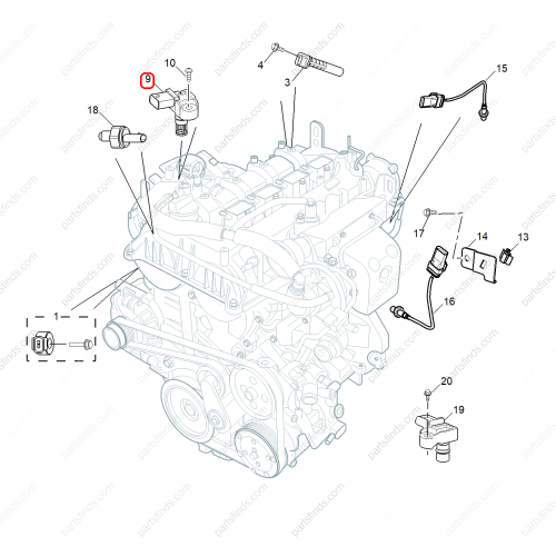 MG Intake air pressure sensor OEM 55569992 FOR  MG ZS RX5