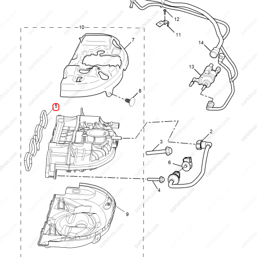 MG Intake manifold gasket OEM 10293223 FOR  MG6 MG5 MG HS RX5