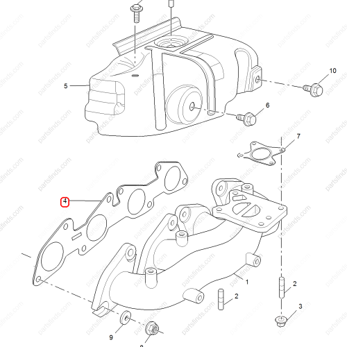 MG Exhaust Manifold Gasket OEM 10752038 FOR  RX8 MG HS RX5 MG GS