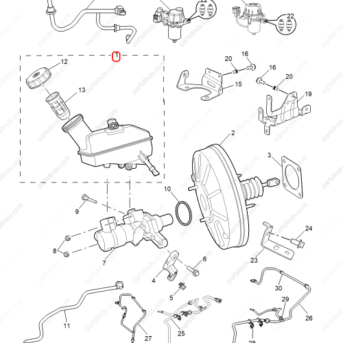 MG Brake fluid reservoir OEM 10630938 FOR  MG5 MG GT