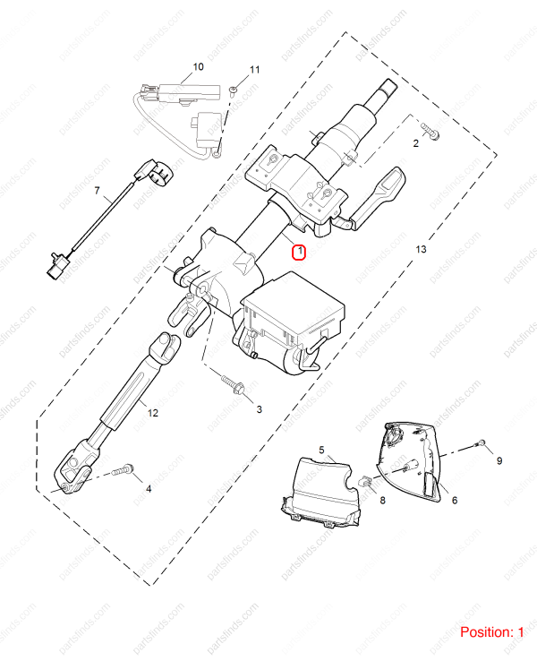 MG Steering column OEM 10582899 FOR