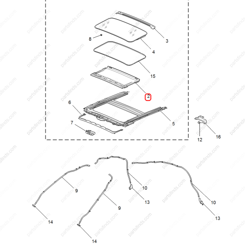 MG Sunroof sunshade OEM 10707531AMA FOR  MG6